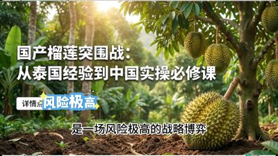 第一节：榴莲突围战：选址决策指南，告别赌运气，用硬指标圈定&ldquo;优生，课程：《国产榴莲突围战：从泰国经验到中国实操的8堂必修课（高阶实战版）》