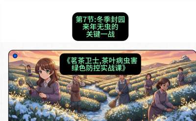 第07节：冬季封园&mdash;&mdash;来年无虫的关键一战，课程：《茗茶卫士&mdash;&mdash;茶叶病虫害绿色防控实战课》#识农AI