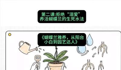 第二节：拒绝&ldquo;溺爱&rdquo;：养活蝴蝶兰的生死水法，课程：《蝴蝶兰雅养六讲：从阳台小白到园艺达人》#识农AI